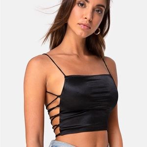 Urban Outfitters Motel Ozka Strappy Back Cropped Top